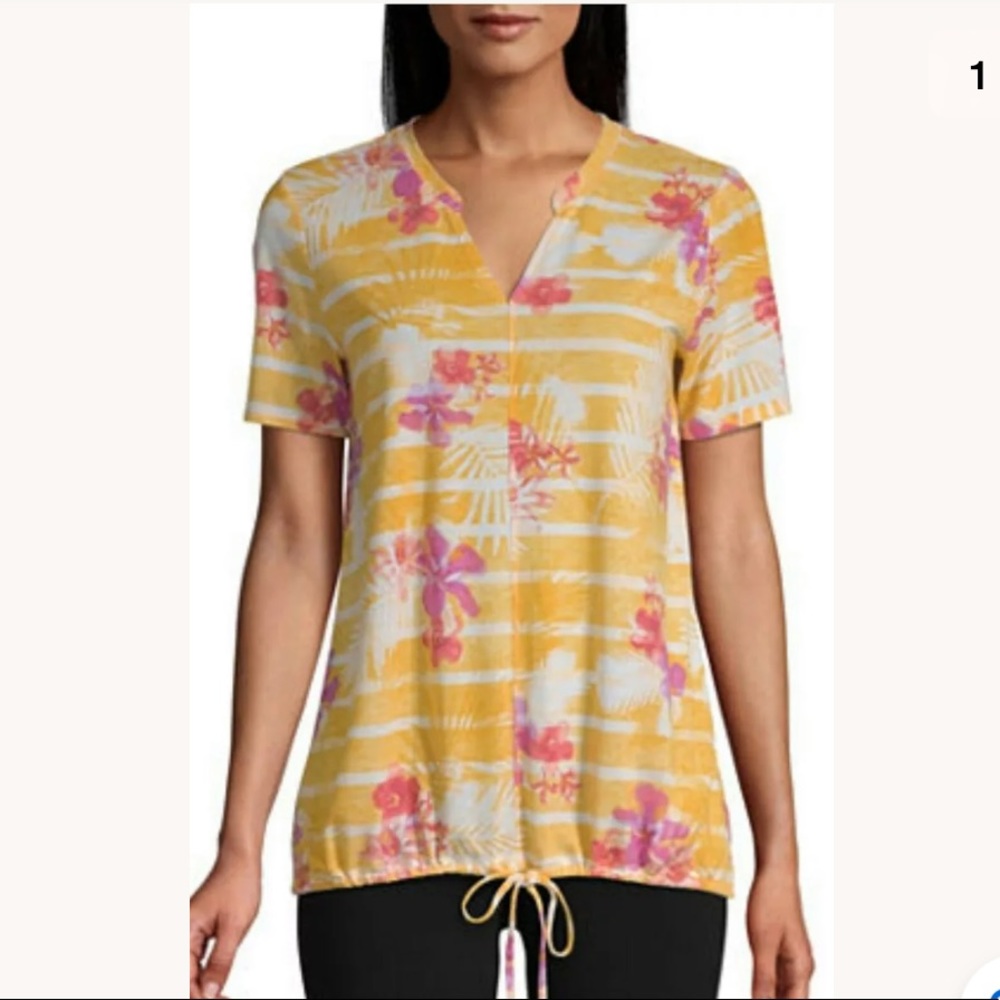 Saint John's Bay Active  Short Sleeve T-Shirt XXL